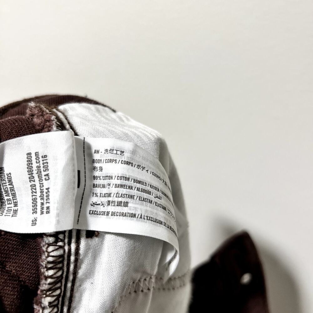 Hollister Ultra High Rise Vintage Straight Brown Jeans Pants size 9 29 W29 L27 - Picture 5 of 5